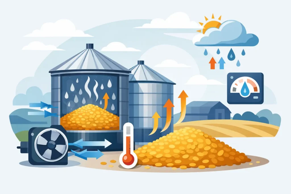 How to Prevent Condensation in Grain Stores